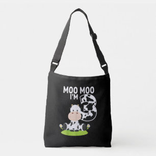 Bolsa Ajustável Moo Moo... sou três aniversário de 3 anos... Eng