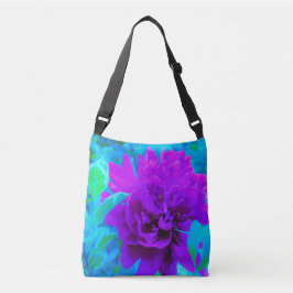 Bolsa Ajustável Moody Purple Peony com uma bela Folhagem