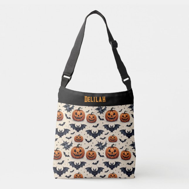 Bolsa Ajustável Morcegos de Halloween (Frente)