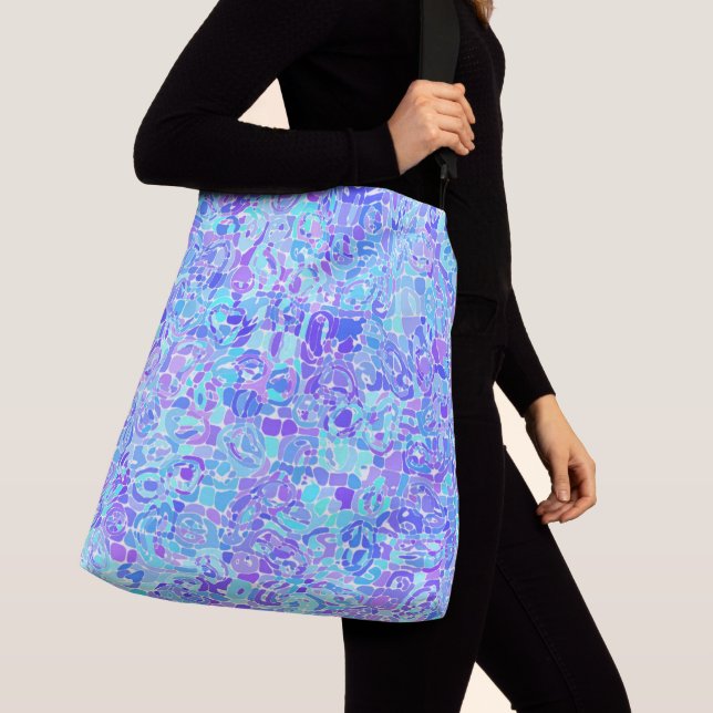 Bolsa Ajustável Mosaico do Groovy Boho Funky Abstrato Blob Quirky (Close Up)