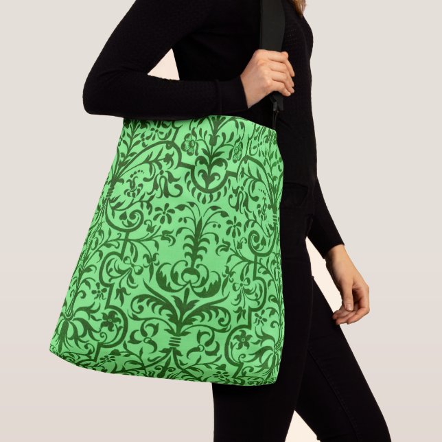 Bolsa Ajustável Motif vitoriano em verde (Close Up)