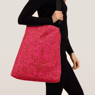 Bolsa Ajustável Motif vitoriano em vermelho