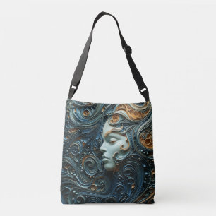 Bolsa Ajustável Mulher ao Luar Arte 3D