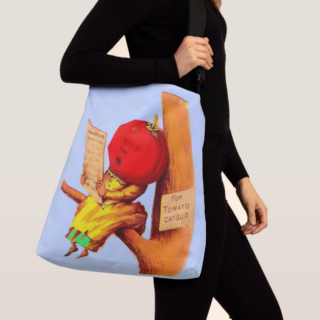 Bolsa Ajustável Mulher-chefe de tomate com cartão vitorioso (Close Up)