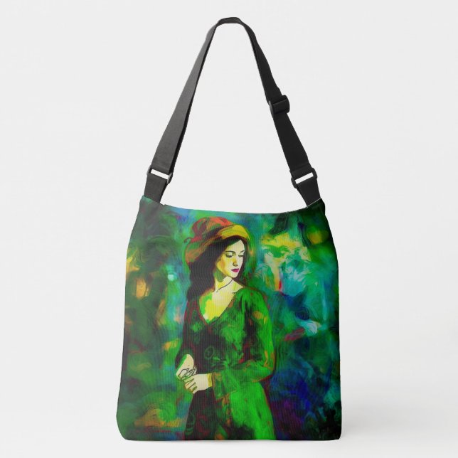 Bolsa Ajustável Mulher em Chapéu (Frente)