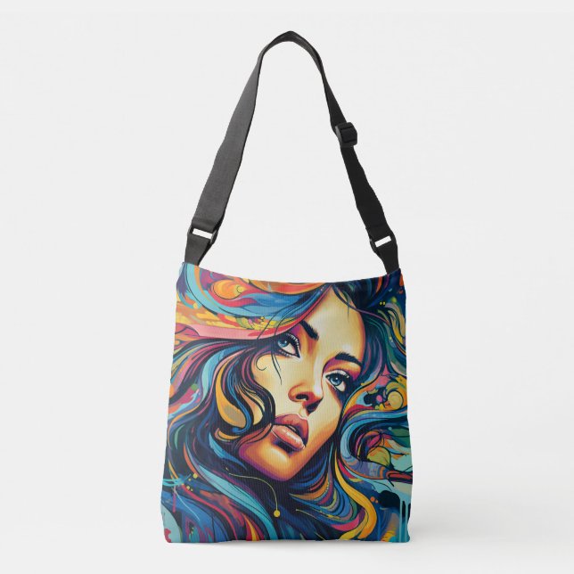 Bolsa Ajustável Mulher Pop Art (Frente)