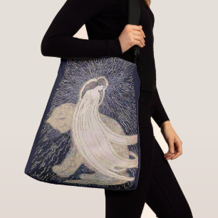 Bolsa Ajustável mulher sonhadora e gato