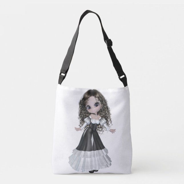 Bolsa Ajustável Mulher triguenha toda sobre - imprima o saco para (Verso)