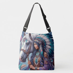 Bolsa Ajustável mulheres indígenas nativas americanas índias caval