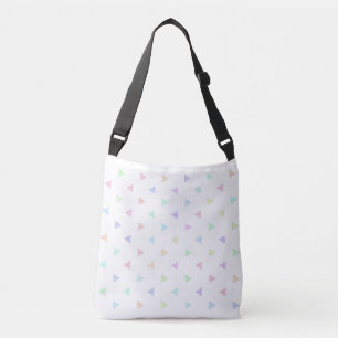 Bolsa Ajustável Multicoloração do padrão de triângulos de Pastel
