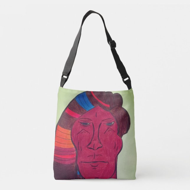 Bolsa Ajustável Multiracial Art Crossbody Bag (Verso)