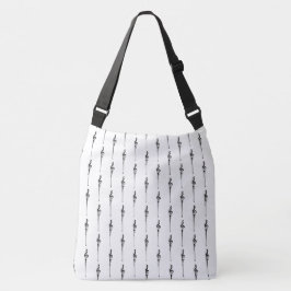 Bolsa Ajustável Música Motif Derretendo Treble Clef Preto e Branco