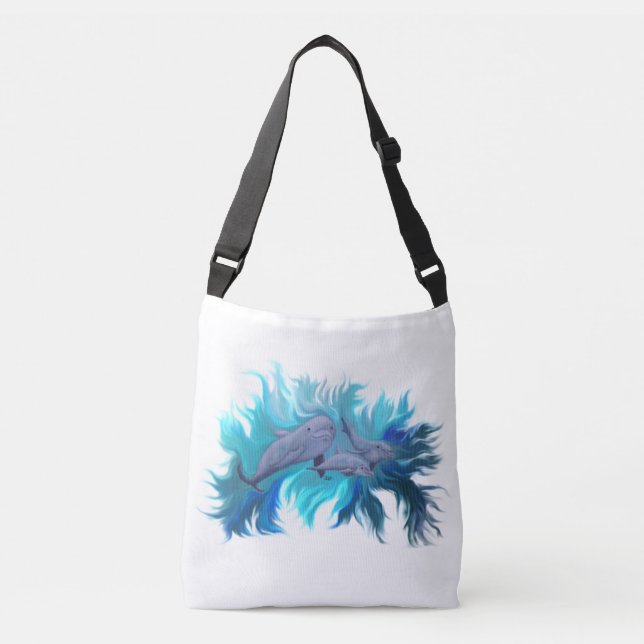 Bolsa Ajustável Na escola de golfinhos (Frente)