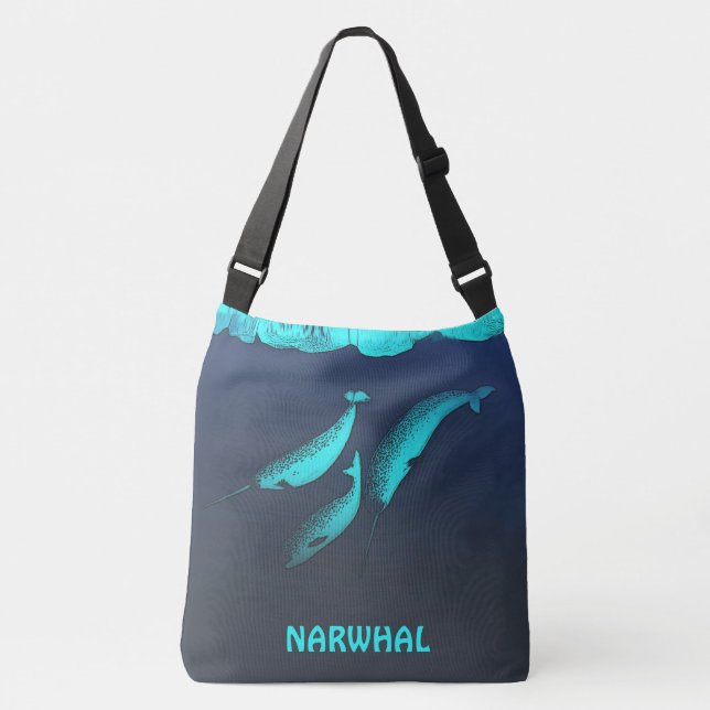 Bolsa Ajustável Narwhal Sob O Gelo (Frente)