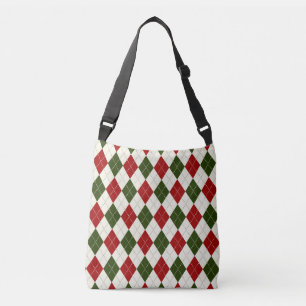 Bolsa Ajustável Natais vintages Harlequin Xadrez Saco Corpo