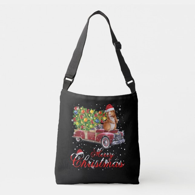 Bolsa Ajustável Natal de Caminhão Vermelho de Guiné (Frente)