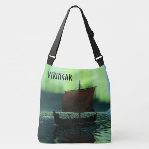 Bolsa Ajustável Navio Viking e Luzes do Norte