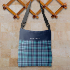 Bolsa Ajustável Navy Blue Scottish Tartan Pattern