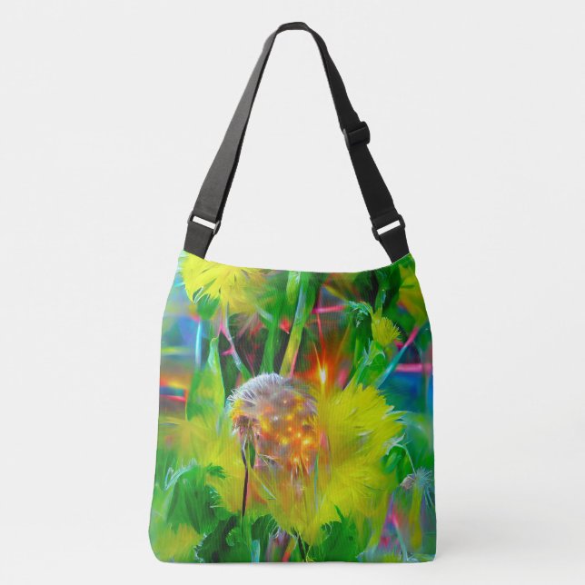 Bolsa Ajustável Neon Glow Dandelions no Dream Garden (Frente)