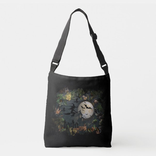 Bolsa Ajustável Noite da Festa das Bruxas (Frente)