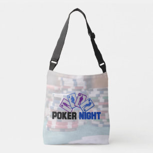 Bolsa Ajustável Noite de pôquer com placas de jogar e pôquer