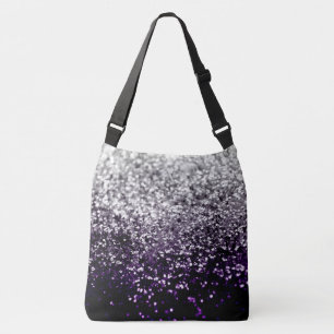 Bolsa Ajustável Noite Escura, Purple Silver Glitter #1 #Brilhante