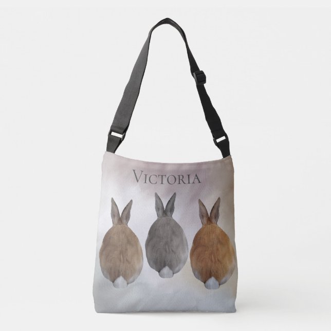 Bolsa Ajustável Nome Bunny Rabbit (Frente)