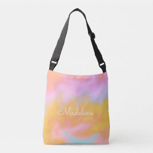 Bolsa Ajustável Nome do holograma do Abstrato doce Crossbody Bag