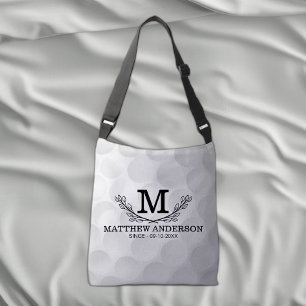 Bolsa Ajustável Nome do Padrão de Bola de Golfe Personalizada Mono