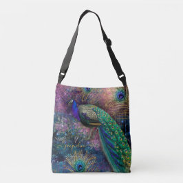 Bolsa Ajustável Nome do Script de Penas Douradas de Glitter do Pac