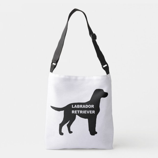 Bolsa Ajustável nome labrador silhouette (Verso)