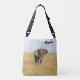 Bolsa Ajustável Nome Personalizar Definição Natural de Elefante Af