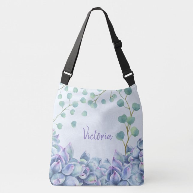 Bolsa Ajustável Nome Suculento Pastel (Frente)