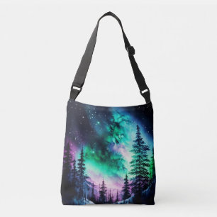 Bolsa Ajustável Norte Celestial Aurora Borealis Acende Vívido