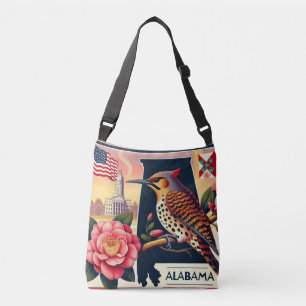 Bolsa Ajustável Norte do Alabama Flicker Bird & Camellia Flower