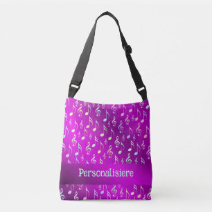 Bolsa Ajustável nota, música, metal, partitura, banda, clave, cruz