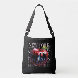 Bolsa Ajustável Nova Iorque, a Grande Fruta da Maçã Silhouette