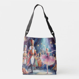 Bolsa Ajustável Nutcracker Balé Watercolor Christmas Ballerina