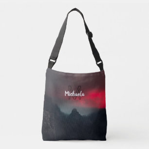 Bolsa Ajustável Nuvens a arder, nevoeiro e monograma das montanhas