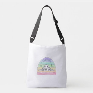 Bolsa Ajustável o amor conquista tudo cachorro arco-íris basset ho