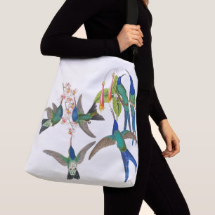 Bolsa Ajustável O animal dos pássaros do colibri floresce a sacol