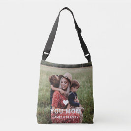 Bolsa Ajustável O CORAÇÃO BONITA ADORA-TE Foto do Dia de as mães M