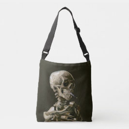 Bolsa Ajustável O crânio de Vincent van Gogh queimando cigarro Art