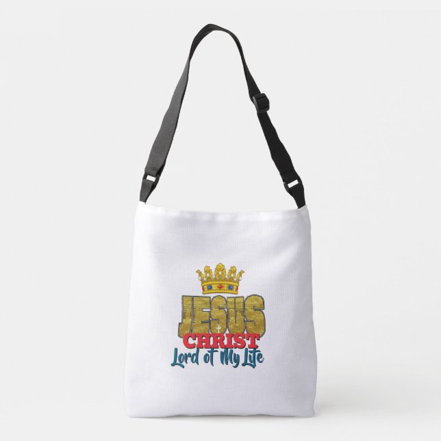 Bolsa Ajustável O Rei Jesus é o Senhor da minha vida cristã (Verso)
