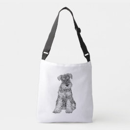 Bolsa Ajustável O saco do cão do Schnauzer, dobra tomado partido