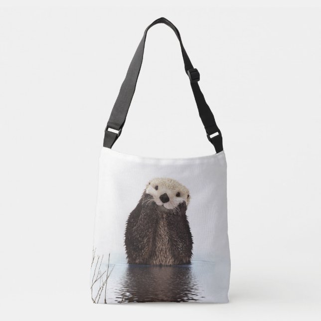 Bolsa Ajustável Óbvia sorridente no lago (Frente)