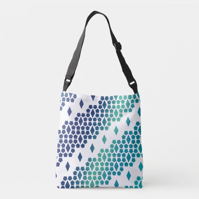 Bolsa Ajustável Ocean Storm Blue Diamond e Honeycomb (Verso)