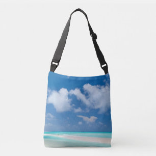 Bolsa Ajustável Oceano branco bonito da praia e da turquesa da