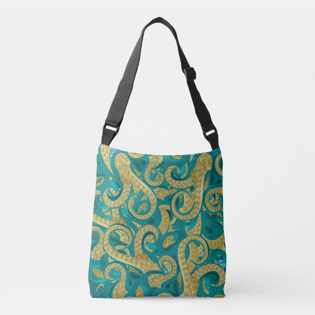 Bolsa Ajustável Octopus Crossbody Bag - Design moderno (Frente)
