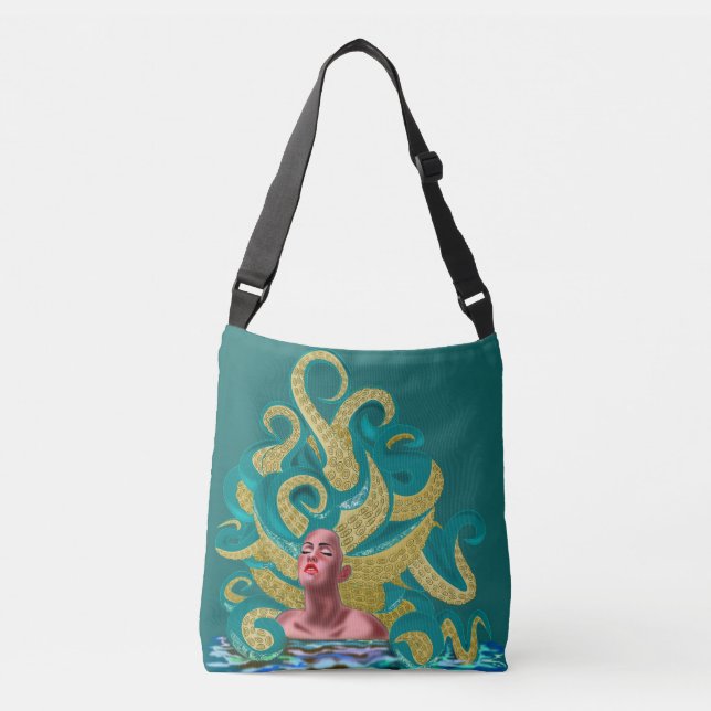 Bolsa Ajustável Octopus Woman Crossbody Bag Fantasy (Frente)